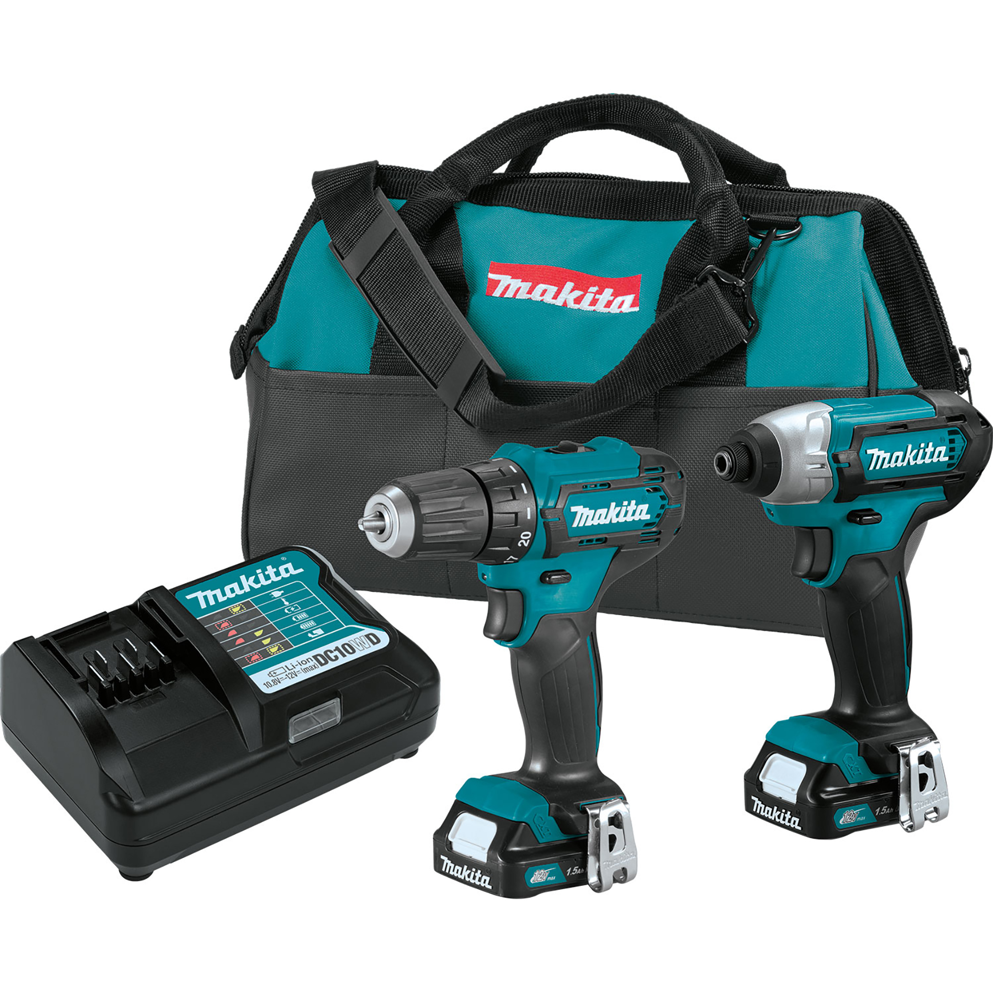 Makita, 12V Max CXT 2pc. Combo Kit Model# CT232